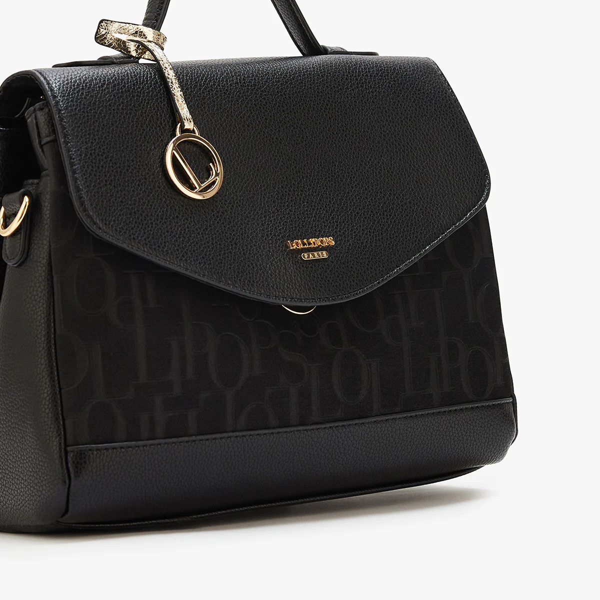 Grand sac bandoulière noir Malaisia - Image 5