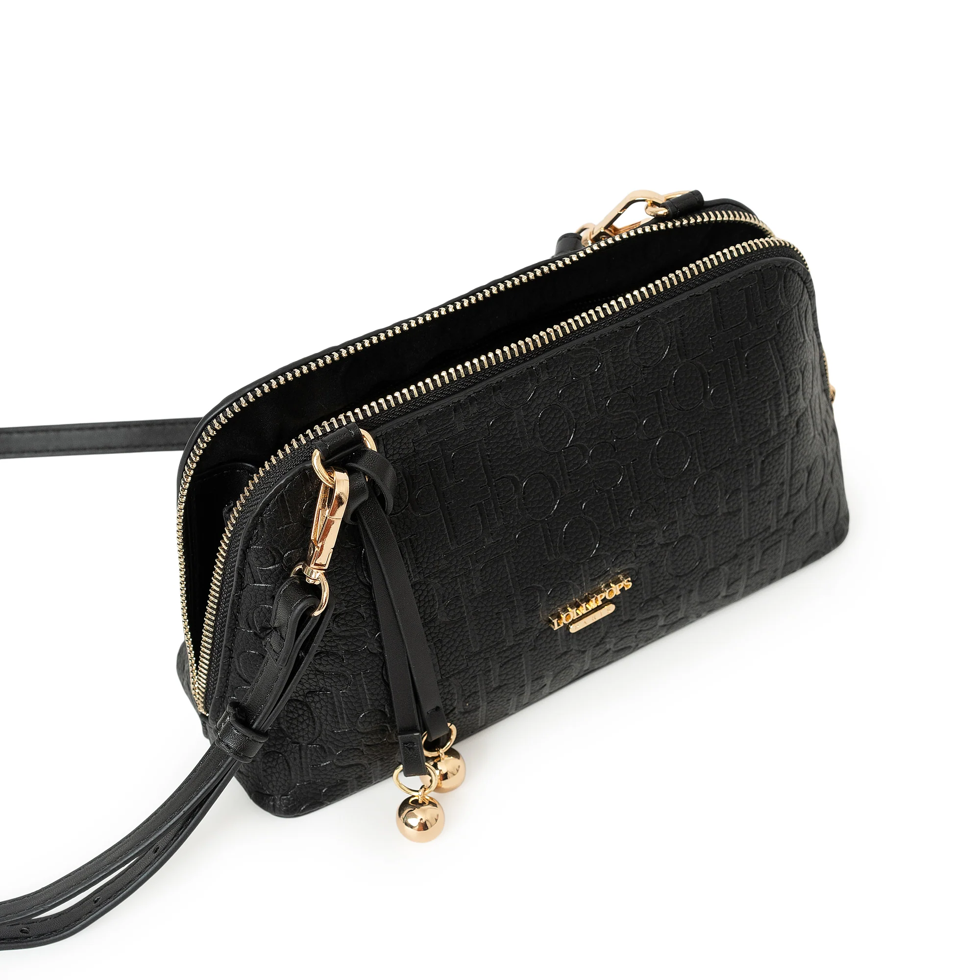 Petit sac porté épaule noir Sanja - Image 4