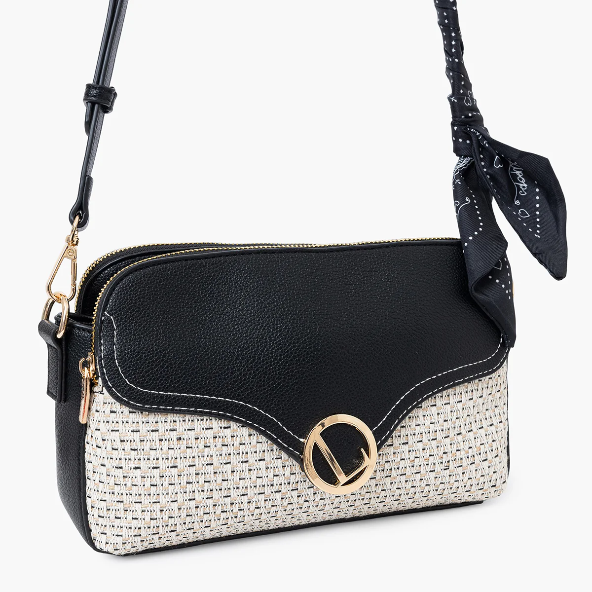 Sac multi poches noir Sade - Image 5