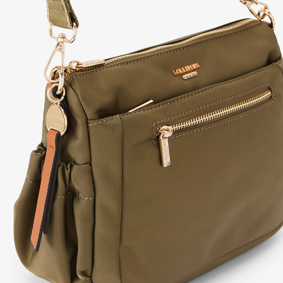 Sac porté épaule kaki Rosa - Image 5