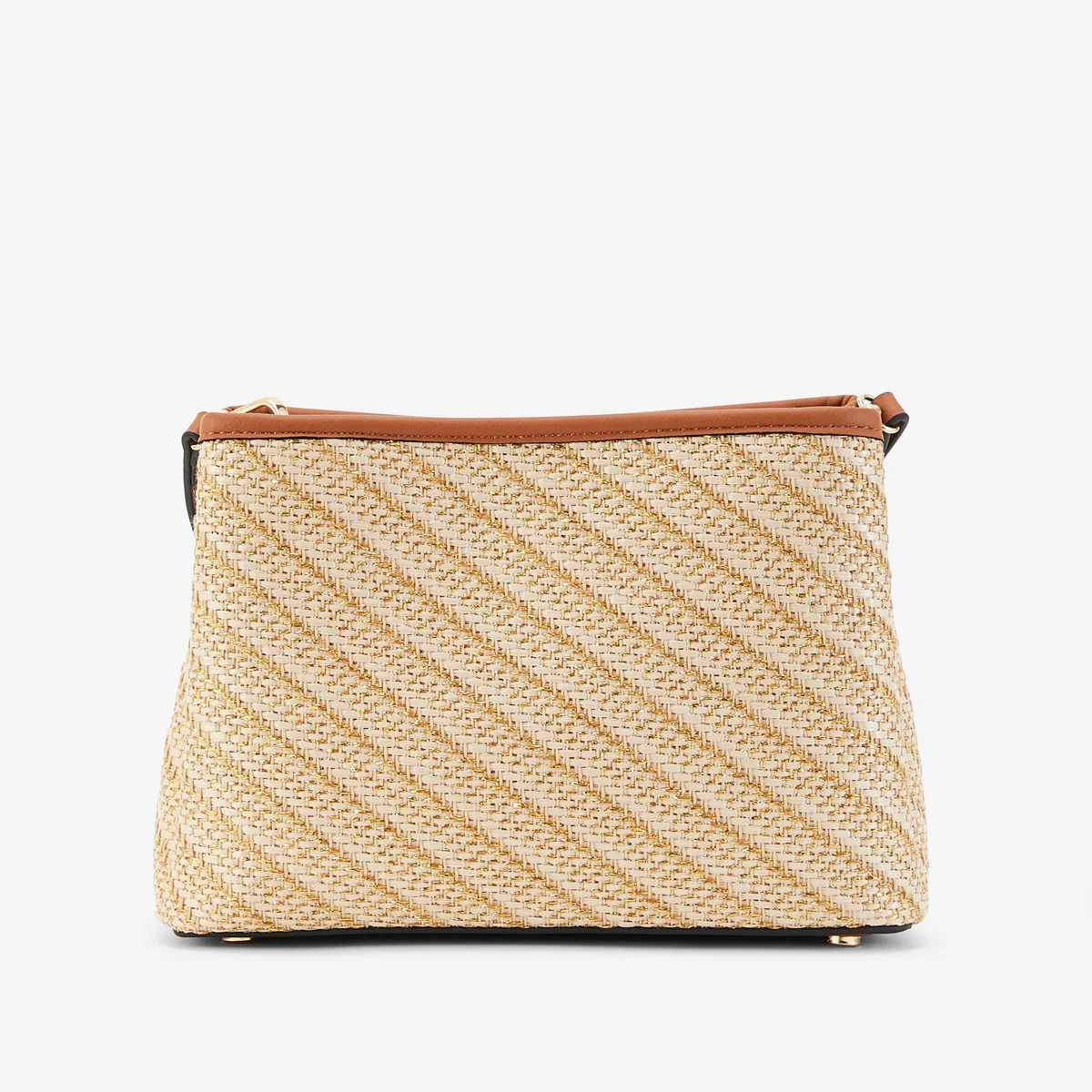 Sac porté épaule M doré P-Kitami - Image 3