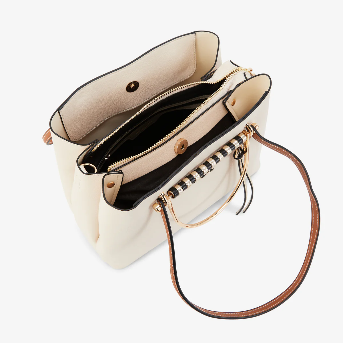 Sac shopper M ivoire P-Kitami - Image 5