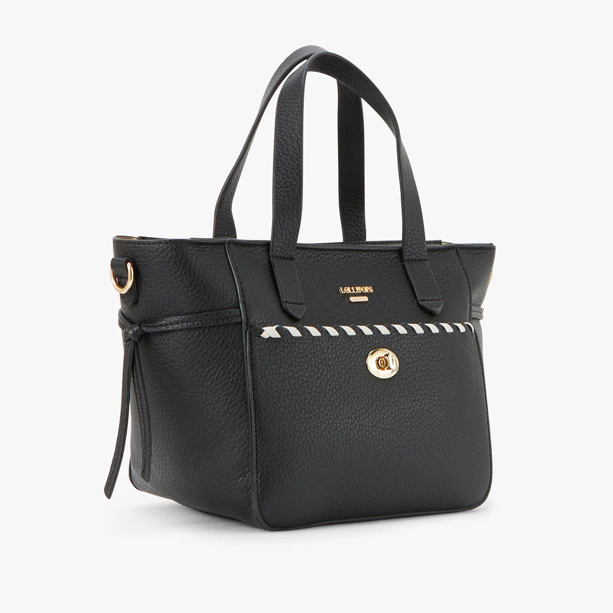 Sac shopper noir Pivoine - Image 4