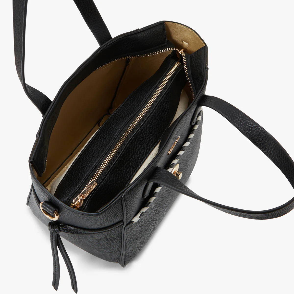 Sac shopper noir Pivoine - Image 5