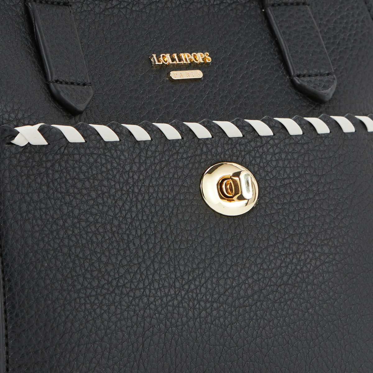 Sac shopper noir Pivoine - Image 6